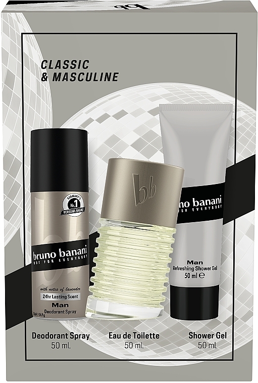 Bruno Banani Man - Набор (edt/50ml + sh/gel/50ml + deo/50ml) — фото N4