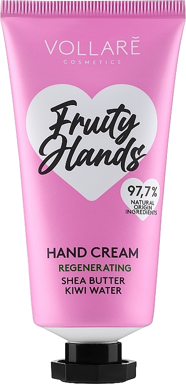 Крем для рук "Киви + Масло Ши" - Vollare Vegan Fruity Hands Hand Cream