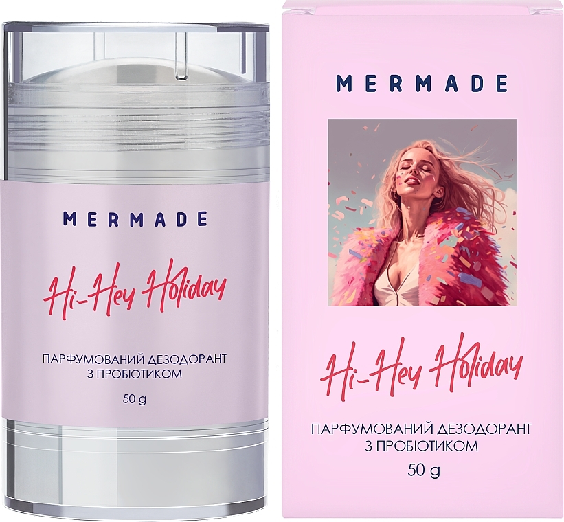 Mermade Hi-Hey-Holiday - Парфюмированный дезодорант с пробиотиком