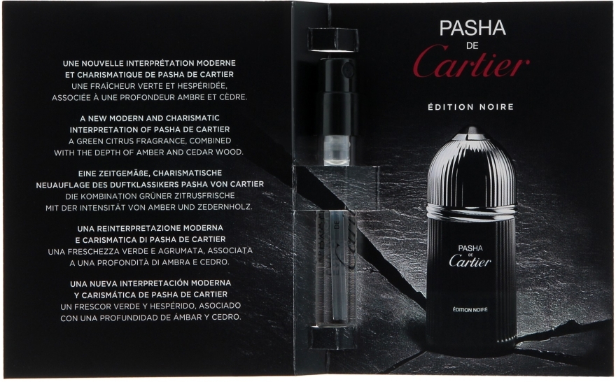 Cartier Pasha de Cartier Edition Noire - Туалетная вода (пробник) — фото N3