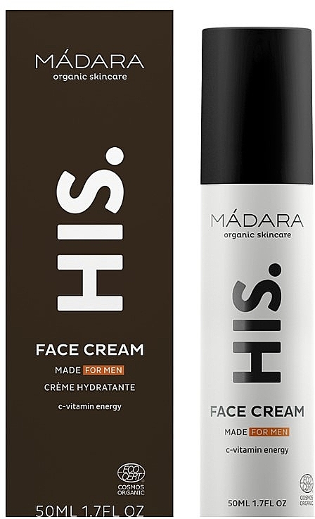 Крем для обличчя для чоловіків - Madara Cosmetics HIS Face Cream — фото N1