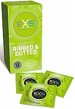 Презервативи ребристі з цятками - EXS Ribbed & Dotted Condoms — фото N2