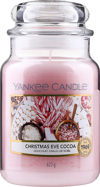 Ароматична свічка в банці "Різдвяне какао" - Yankee Candle Christmas Eve Cocoa — фото N1