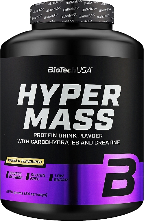 Гейнер со вкусом ванили - BioTech Hyper Mass Vanilla 5000 — фото N3