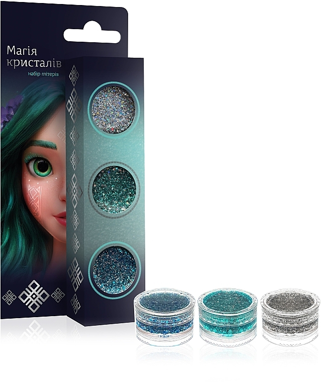 Набор глиттеров для макияжа "Магия кристаллов" - Colour Intense x Mavka — фото N2