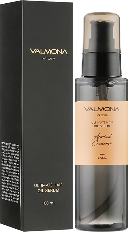Сироватка для волосся з екстрактом абрикоси - Valmona Premium Apricot Ultimate Hair Oil Serum — фото N2
