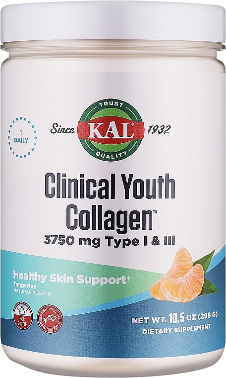 Харчова добавка "Колаген" - Kal Clinical Youth Collagen Type I & III — фото N1