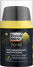 Духи, Парфюмерия, косметика Регенерирующий ночной крем для лица с коэнзимом Q10 - Balea Men Q10 Regenerating Night Cream