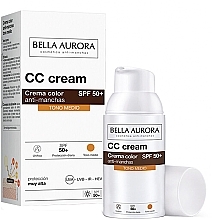 CC-крем для обличчя, з SPF 50 - Bella Aurora CC Anti-Spot Cream Spf50 — фото N2