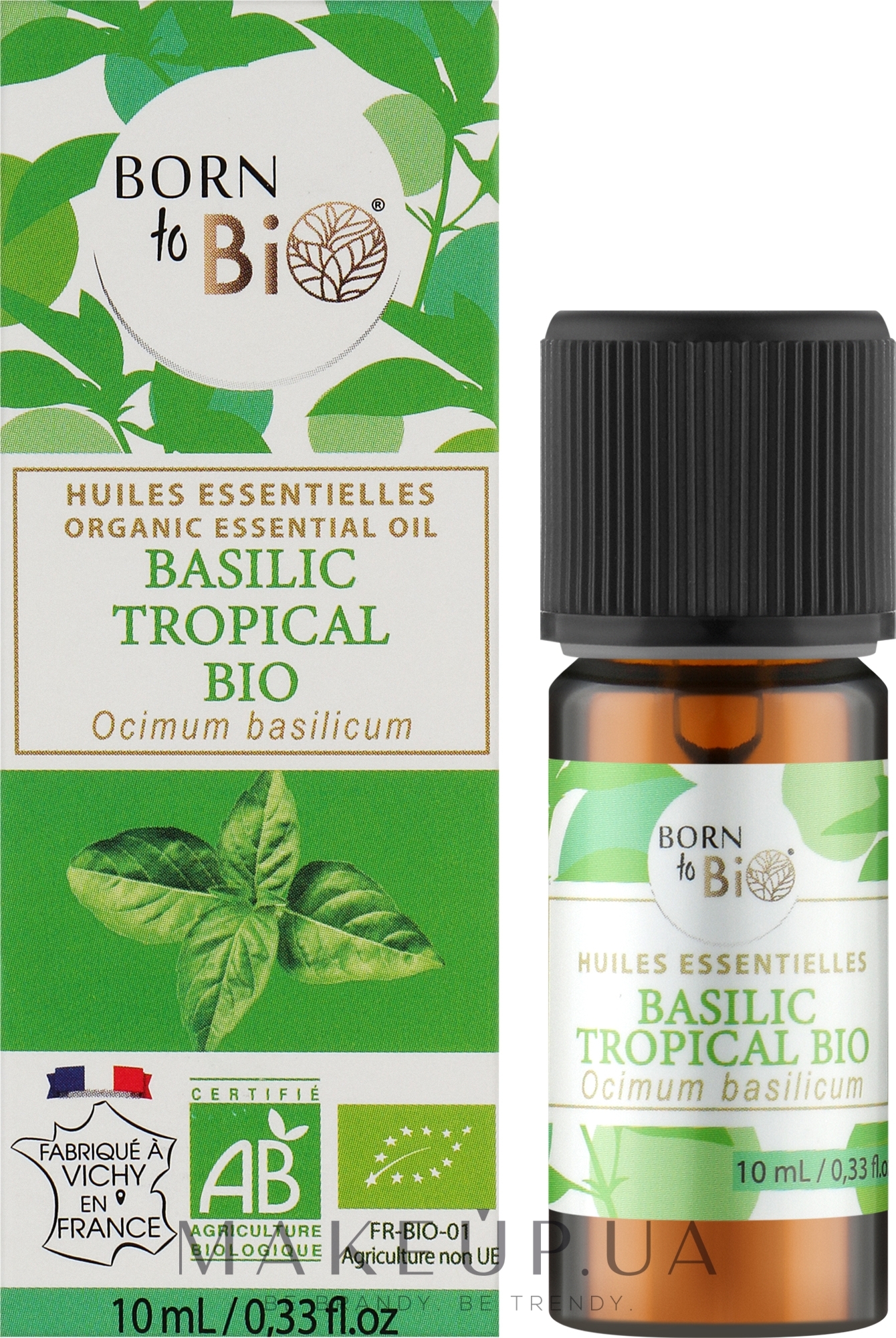 Органічна ефірна олія "Базилік тропікал" - Born to Bio Aromatherapie — фото 10ml