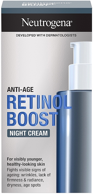 Нічний крем для обличчя - Neutrogena Anti-Age Retinol Boost Night Cream