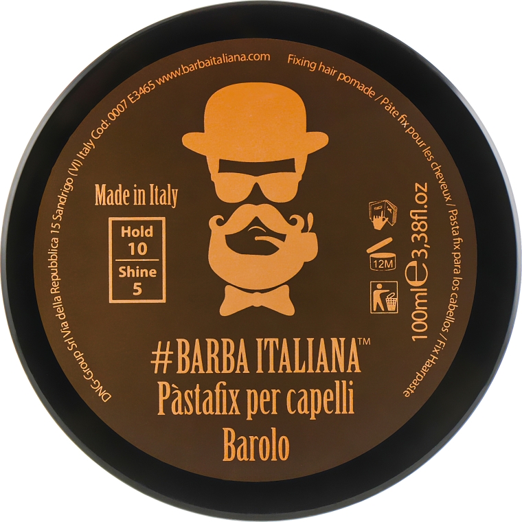 Помадка для фіксації волосся - Barba Italiana Barolo Gel Strong — фото N3