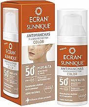 Духи, Парфюмерия, косметика Солнцезащитный уход за лицом - Ecran Sunnique Antimanchas Color Spf50+