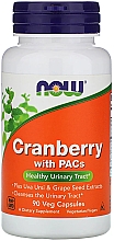Парфумерія, косметика Журавлина з проантоціанідинами, 90 рослинних капсул - Now Foods Cranberry With PACs