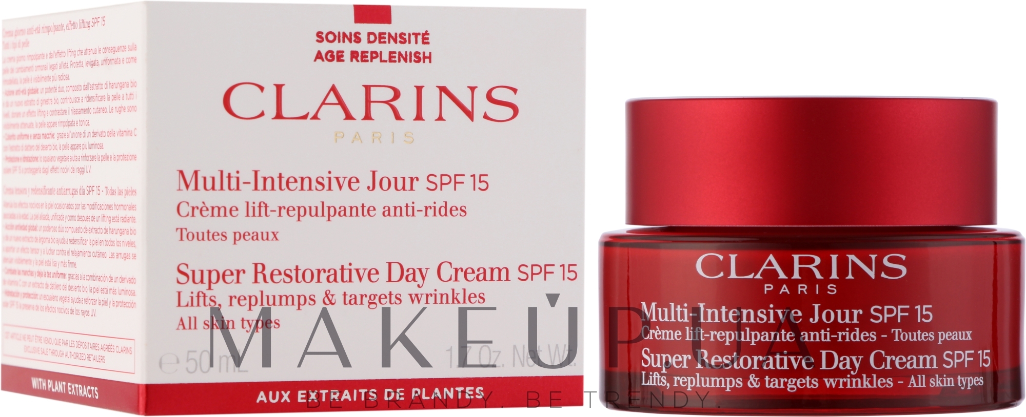 Крем для лица - Clarins Multi-Intensive Jour SPF 15 Super Restorative Day Cream — фото 50ml