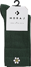 Носки женские длинные "Ромашка", зеленые - Moraj — фото N1