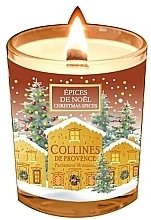Парфумерія, косметика Ароматична свічка "Різдвяні спеції" - Collines de Provence Christmas Spices Candle