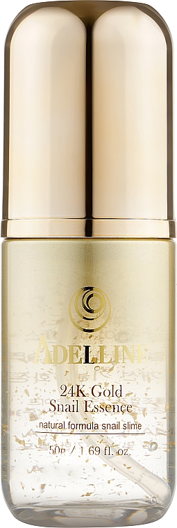 Сыворотка для лица Adelline "Золотая улитка", с коллоидным золотом и слизью улитки - Adelline 24k Gold Snail Essence — фото N1