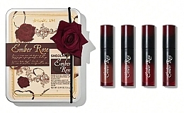 Духи, Парфюмерия, косметика Набор - Sheglam Ember Rose Immortal Love Nourishing Lip Gloss Set (lip/gloss/4x2.6g)