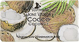 Мило натуральне "Кокос" - Florinda Sapone Vegetale Coconut — фото N1