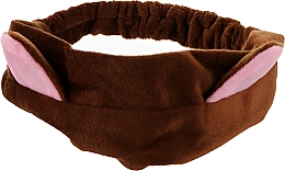 Косметическая повязка "Кошка", коричневая - Cosmo Shop — фото N1