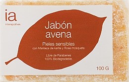 Парфумерія, косметика Натуральне мило для обличчя й тіла з екстрактом вівса - Interapothek Pieles Sensibles Jabon Avena