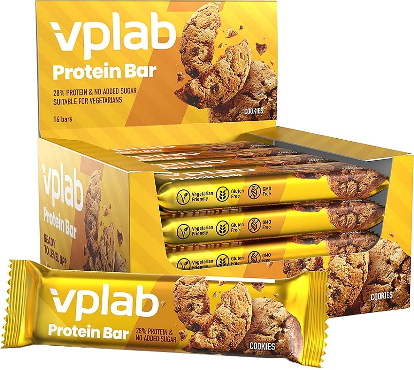 Протеїновий батончик "Печиво" - VPlab Protein Bar — фото N1