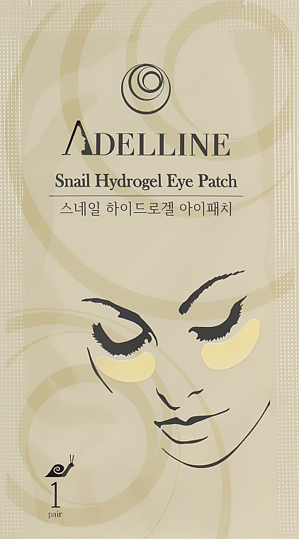 Гидрогелевые улиточные патчи для глаз с моментальным лифтинг-эффектом - Adelline Snail Hydrogel Eye Patch 