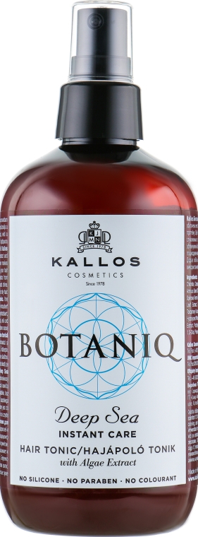 Спрей-тоник для волос мгновенного действия - Kallos Cosmetics Botaniq Deep Sea Instant Care Hair Tonic