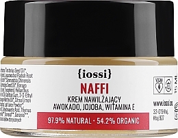 Зволожувальний крем "Авокадо і жожоба" - Iossi NAFFI Cream (міні) — фото N1