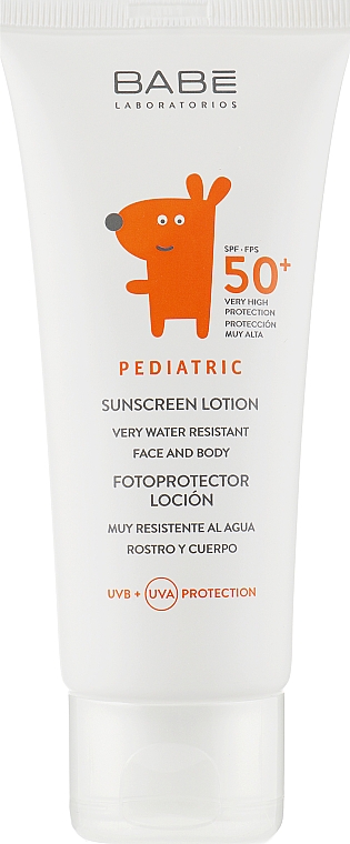 Детский солнцезащитный лосьон для лица и тела SPF 50+ - Babe Laboratorios — фото N2