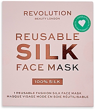 Шовкова захисна маска для обличчя, рожева - Makeup Revolution Re-useable Fashion Silk Face Coverings Pink — фото N2