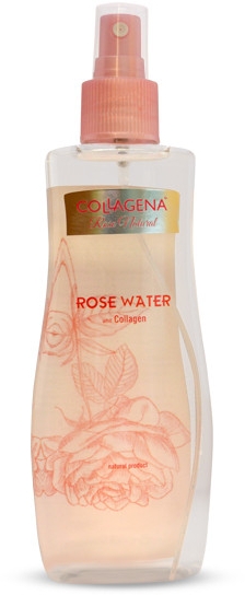 Спрей для обличчя з колагеном - Collagena Rose Natural Rose Water — фото N1