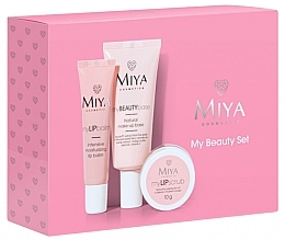 Набор - Miya Cosmetics My Beauty Set (lip/scr/10g + lip/balm/15ml + base/30ml) — фото N2