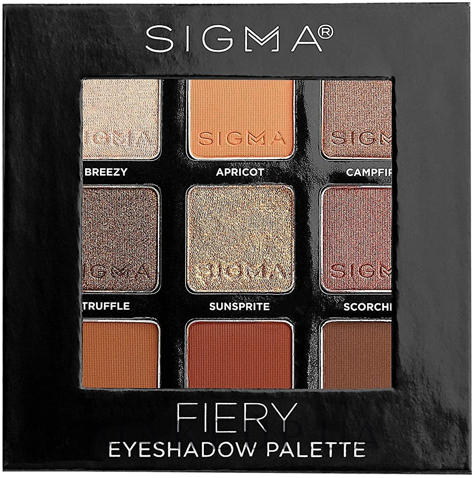 Палетка теней для век - Sigma Beauty Eyeshadow Palette — фото Fiery
