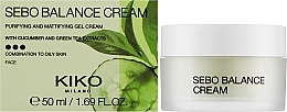 Очищающий и матирующий крем-гель для лица - Kiko Milano Sebo Balance Cream — фото N2