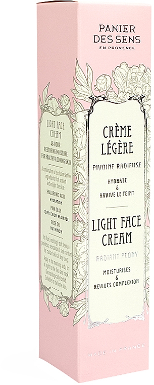 Лёгкий крем для лица - Panier des Sens Radiant Peony Light Face Cream — фото N3