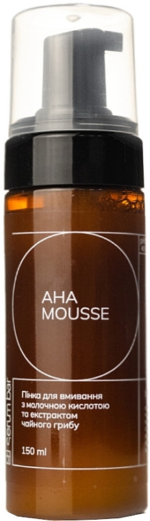 Пенка для умывания с молочной кислотой и чайным грибом - PH Serum Bar AHA Mousse — фото N1