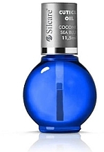 Олія для нігтів і кутикули з пензликом - Silcare Olive Coconut Sea Blue — фото N1