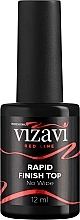 Глянцеве фінішне покриття - Vizavi Professional Red Line Rapid Finish Top No Wipe — фото N2