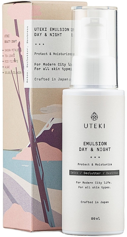 Зволожувальна емульсія для обличчя - Uteki Emulsion Day & Night — фото N1