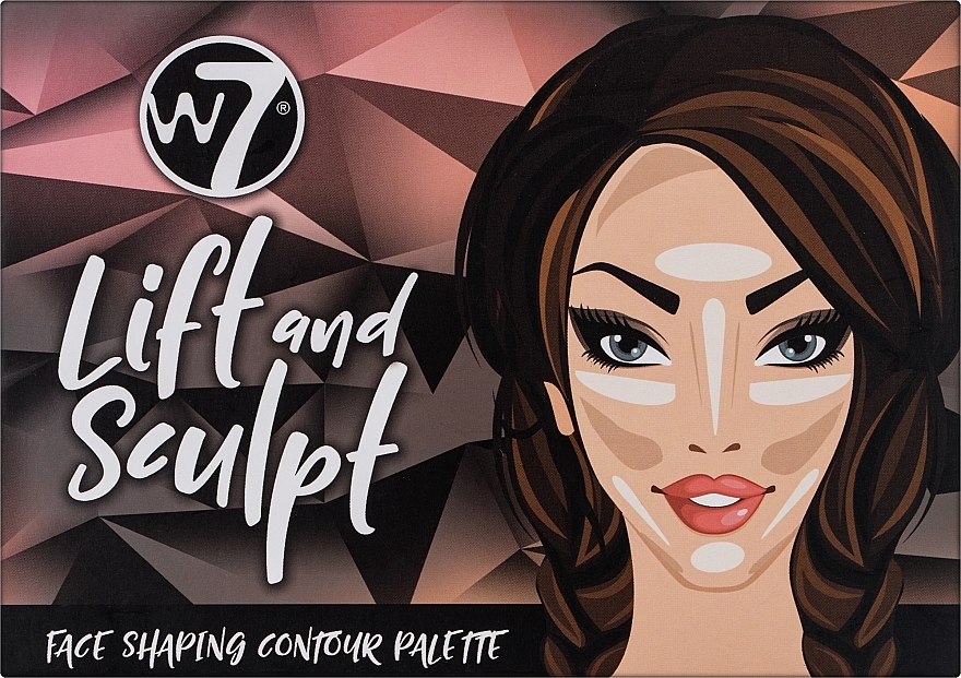 Палетка для контурингу обличчя - W7 Lift & Sculpt Face Shaping Contour Palette — фото N2