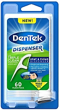 Парфумерія, косметика Флос-зубочистки з диспенсером "Потрійне очищення" - DenTek Dispenser