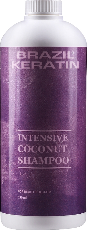 Шампунь для поврежденных волос - Brazil Keratin Intensive Coconut Shampoo — фото N3