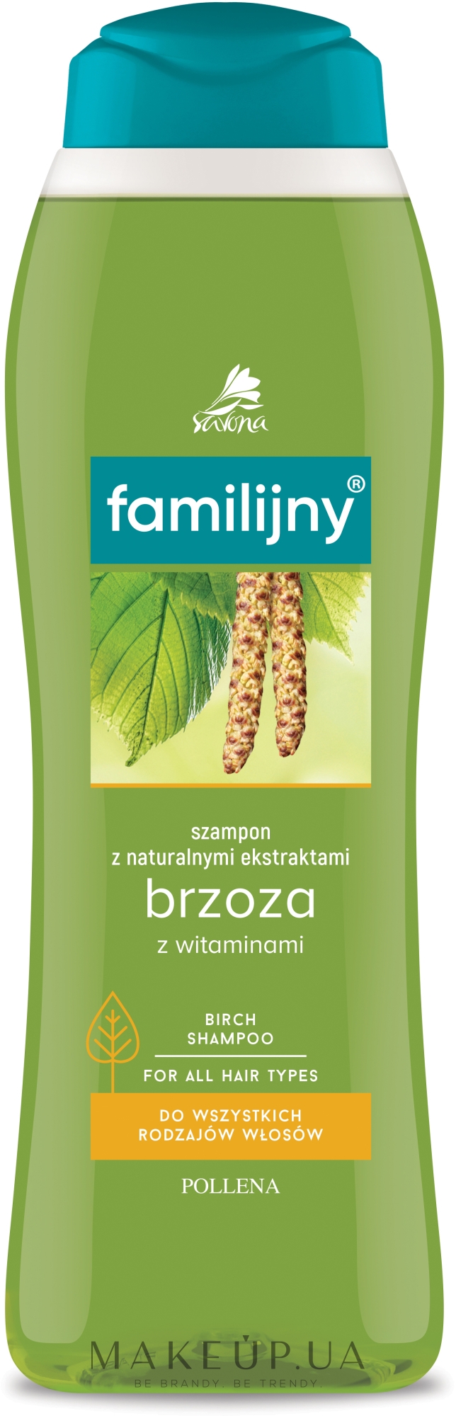 Шампунь для всех типов волос - Pollena Savona Familijny Birch & Vitamins Shampoo — фото 1000ml