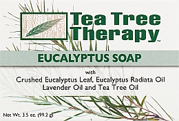 Мыло эвкалиптовое отшелушивающее на растительной основе - Tea Tree Therapy Eucalyptus Soap — фото N1
