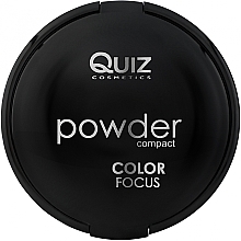 Парфумерія, косметика Компактна пудра із дзеркалом - Quiz Color Focus Powder