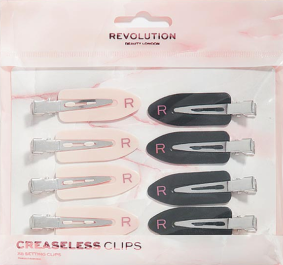 Заколки для волос, 8 шт - Makeup Revolution Pack Of 8 Hair Clips — фото N1