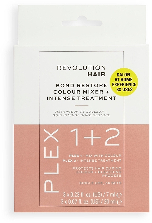 Набор - Revolution Haircare Plex 1+2 Bond Restore Colour Kit — фото N1