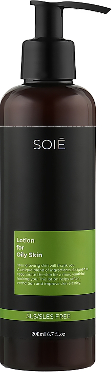 Лосьйон-тонік для жирної й комбінованої шкіри обличчя - Soie Lotion For Oily Skin — фото N1